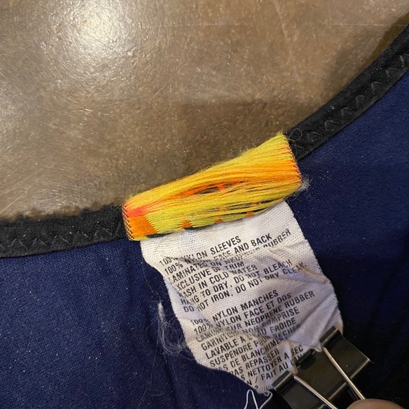 VTG 80s Bare Fitz Wright Co Sleeveless Surfing Snorkeling Diving Wetsuit - Picture 7 of 11